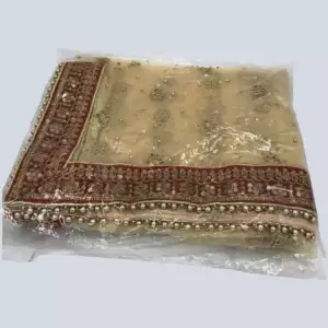 Chunni Red/gold Gota Work