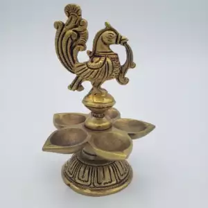 Peacock Diya 5 Deep